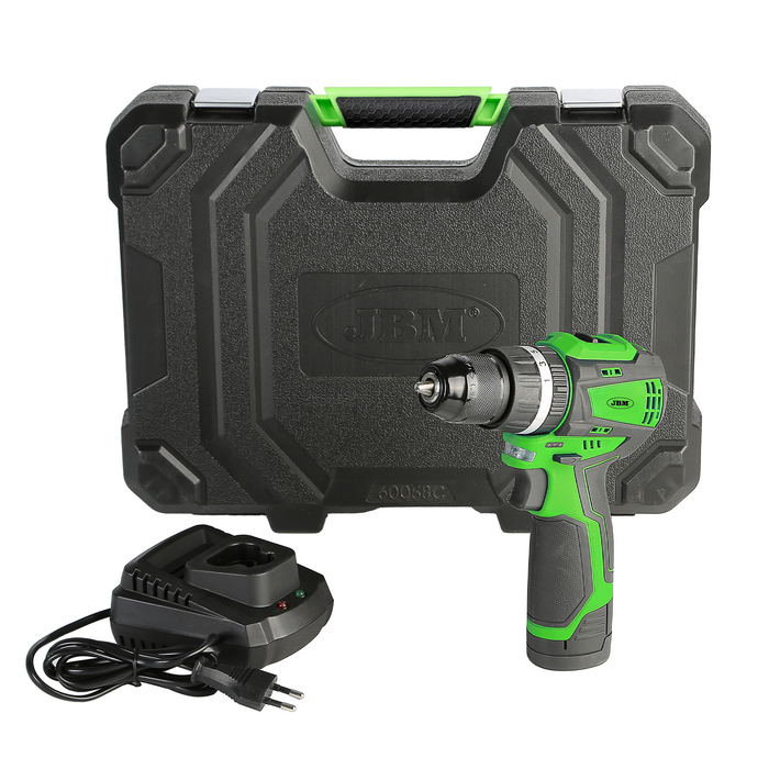 TALADRO PERCUTOR A BATERÍA DE 12V CON MALETÍN