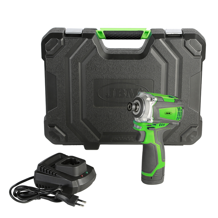 ATORNILLADOR DE IMPACTO BRUSHLESS A BATERÍA 1/4" 150NM CON MALETÍN