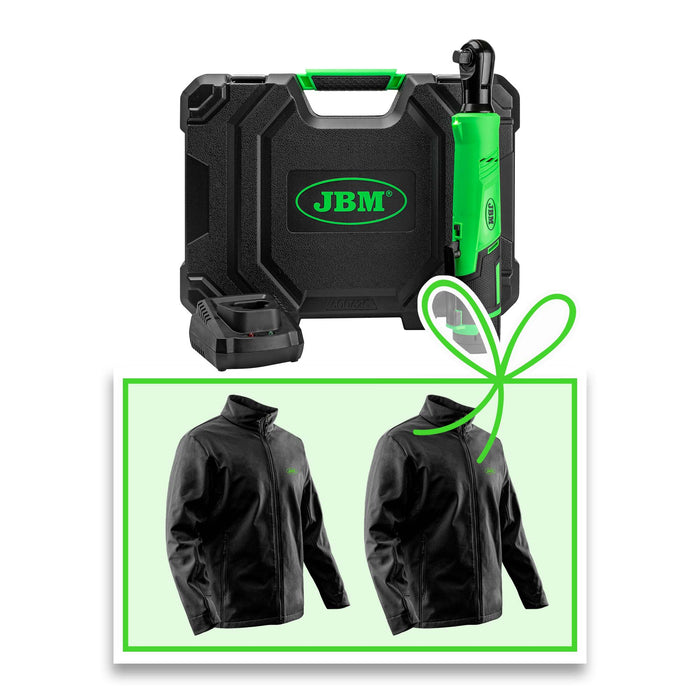 CARRACA DE 1/2" A BATERÍA - 12V CON MALETÍN + CHAQUETA XS