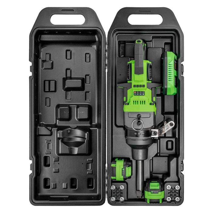 PISTOLA DE IMPACTO BRUSHLESS A BATERÍA PARA CAMIONES 1" 4000NM CON MALETÍN