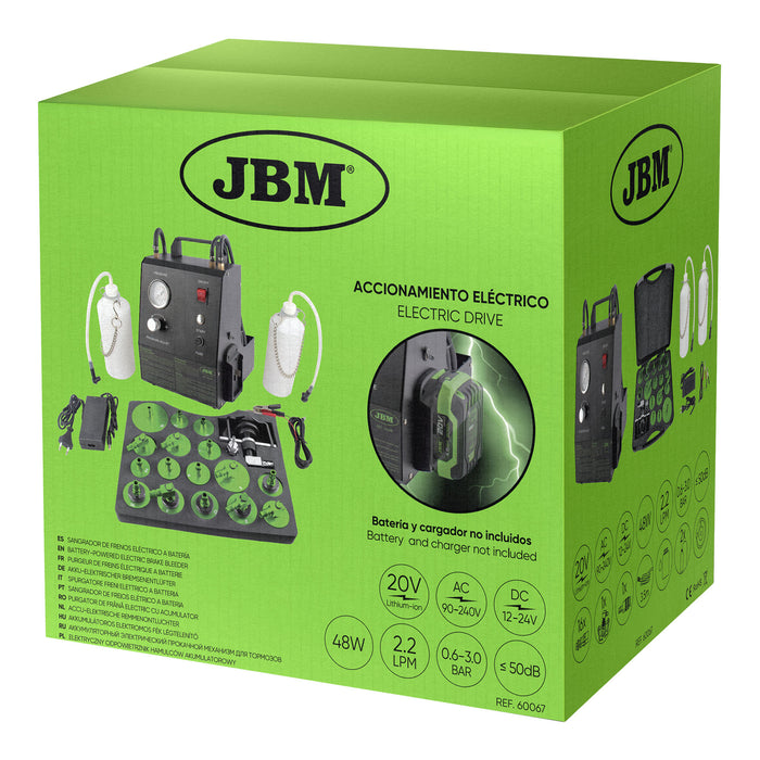 60067 SANGRADOR DE FRENOS ELÉCTRICO A BATERÍA + 60013 BATERÍA LI-ION 4.0AH