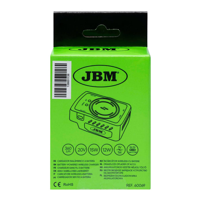 CHARGEUR SANS FIL SUR BATTERIE