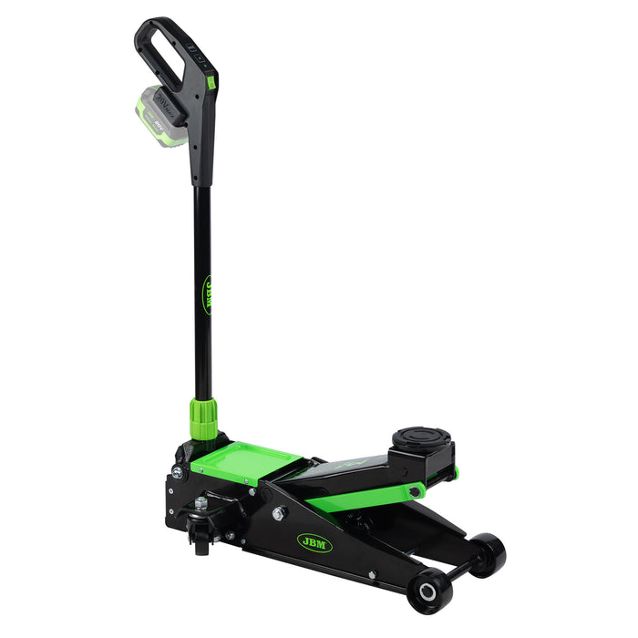 3T BATTERY-POWERED TROLLEY JACK WITH BATTERY AND CHARGER INCLUDED