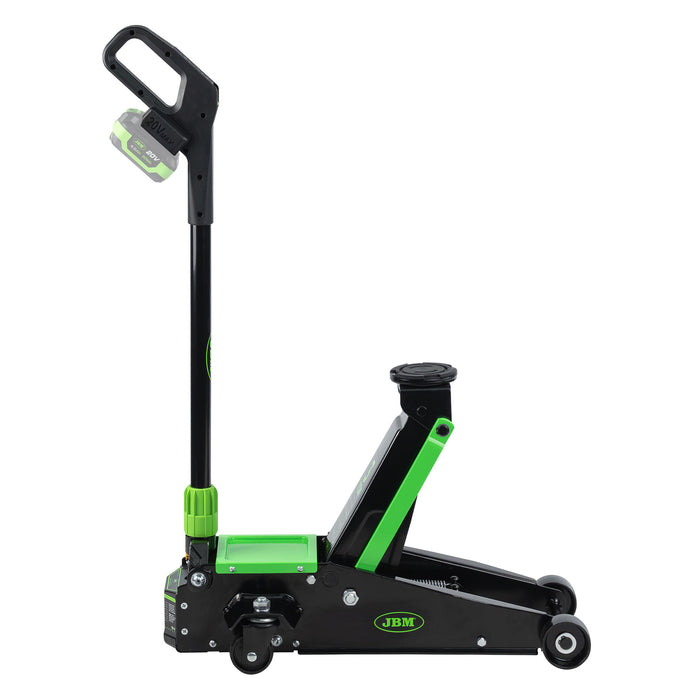 3T BATTERY-POWERED TROLLEY JACK WITH BATTERY (X2) AND CHARGER INCLUDED