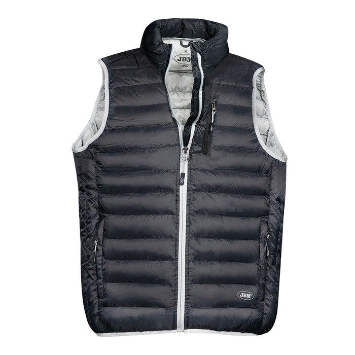 CHALECO GRIS-NEGRO T.M