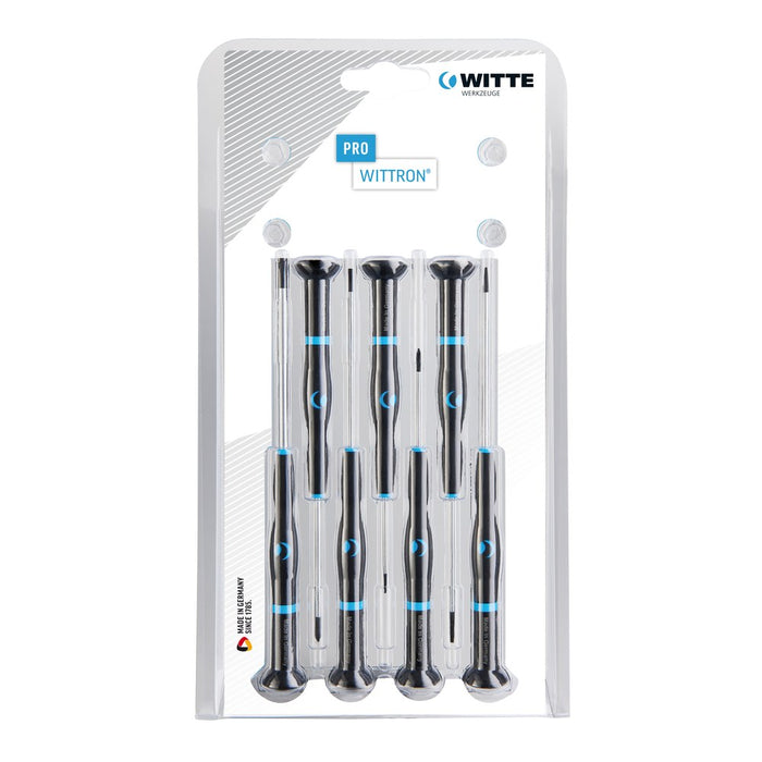 Witte Juego de 7 destornilladores de precisión WITTRON en estuche de cartón (PL/PH)