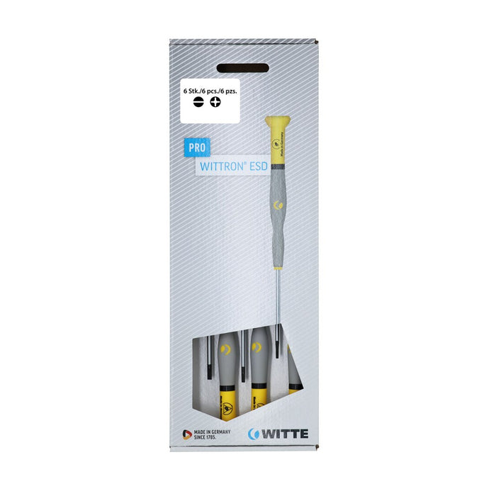 Witte Juego de destornilladores Wittron ESD 6 piezas (PL y PH)
