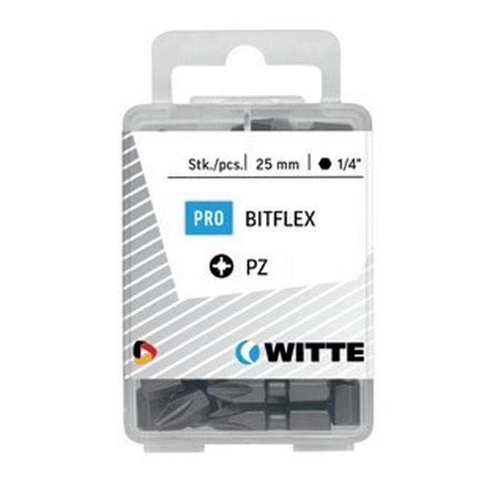Witte 15 Puntas en cajita de plástico largo 25 mm (PZ 3 BITFLEX)