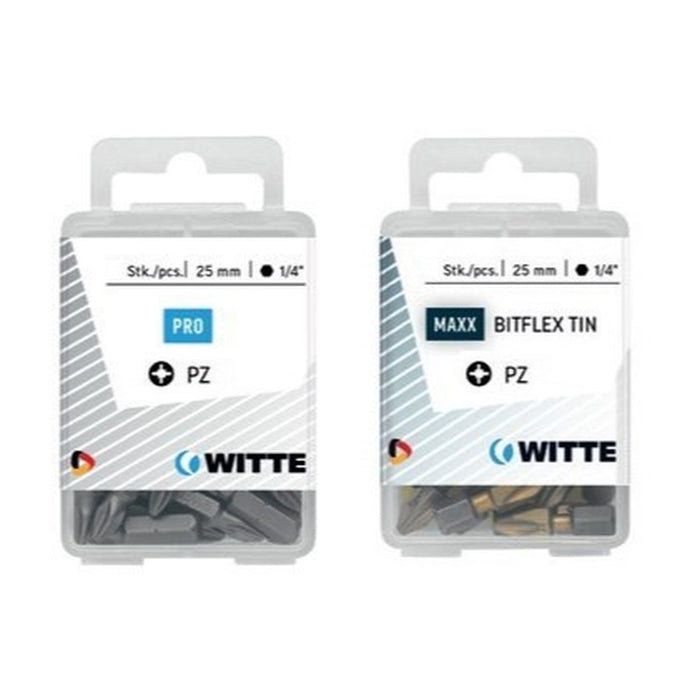 Witte 5 Puntas en cajita de plástico largo 25 mm (PZ 2 DIAMOND FLEX)
