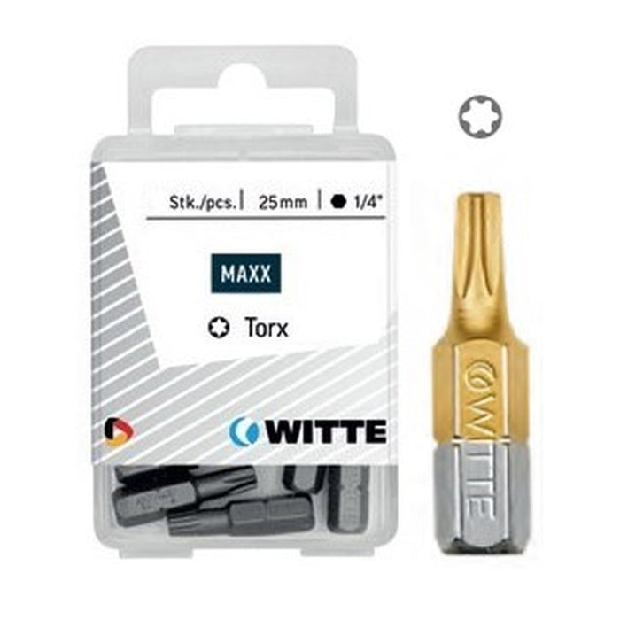 Witte 5 Puntas en cajita de plástico largo 25 mm (T 40 TIN)