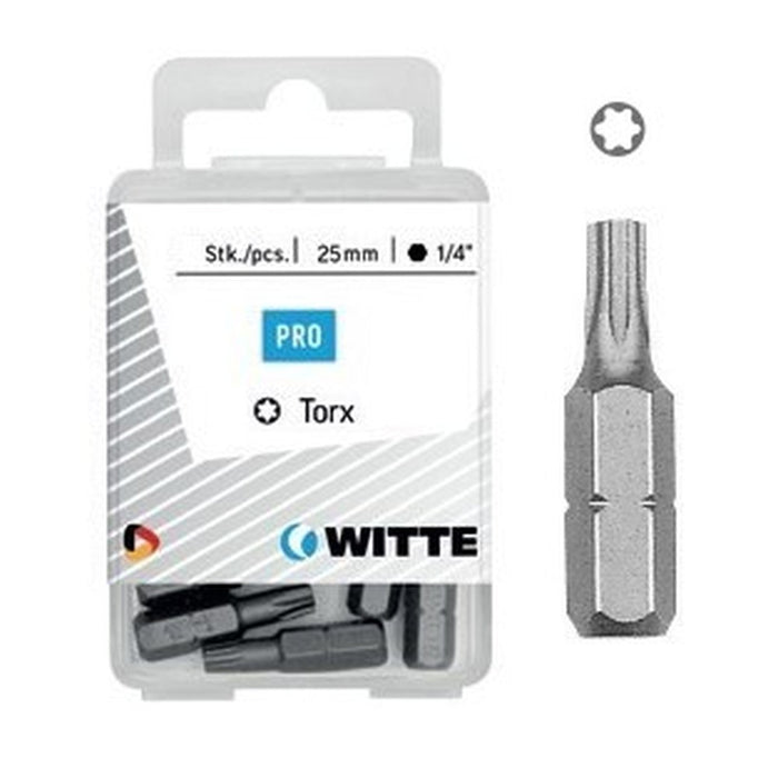 Witte 5 Puntas en cajita de plástico largo 25 mm (T 40 TIN)