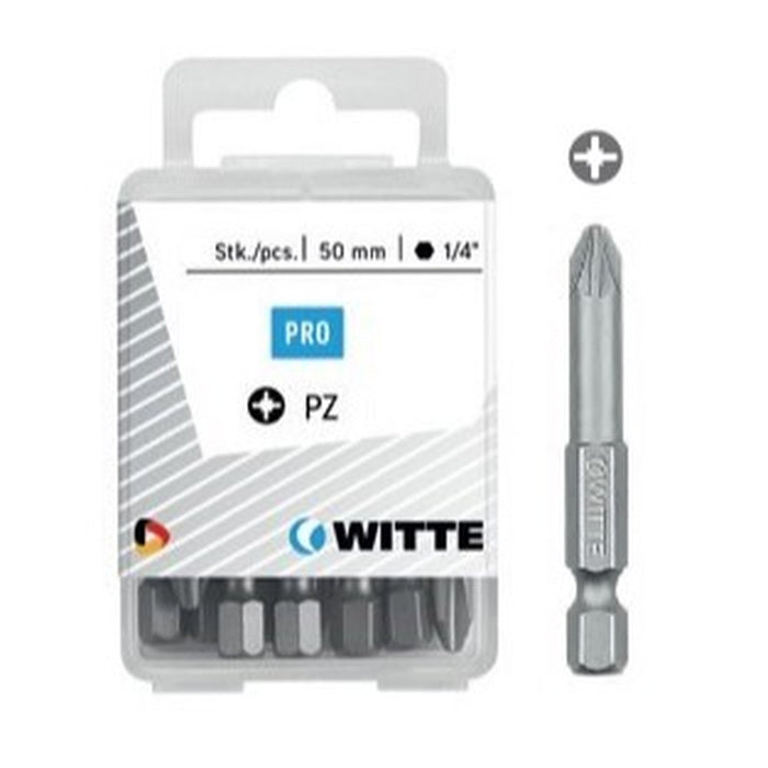 Witte 5 Puntas en cajita de plástico largo 50 mm (PZ 2 TIN)