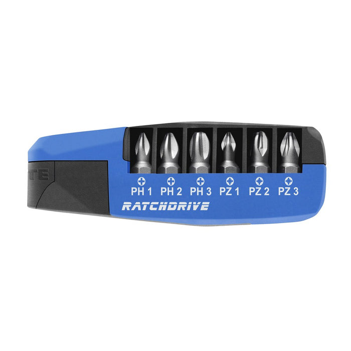 Witte Caja de 7 puntas con carraca Ratchdrive (PH/PZ) en caja dispensadora