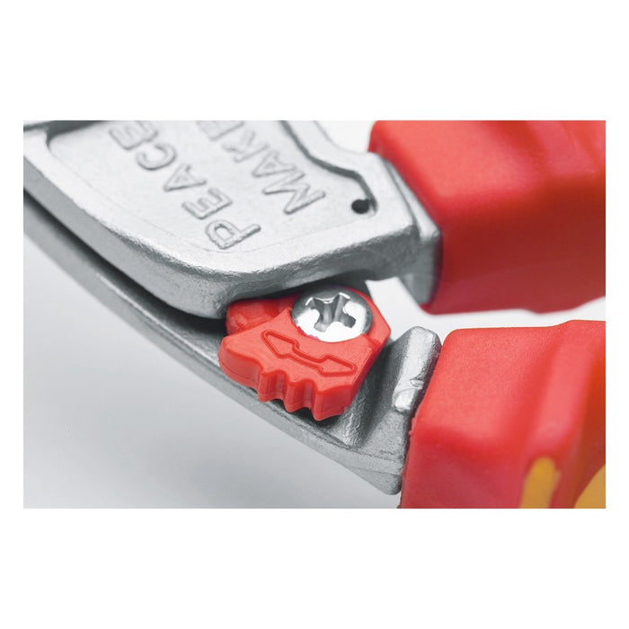 NWS Alicate cabeza acodada multifunción Serie 49 VDE Largo 200 mm (con colgador)
