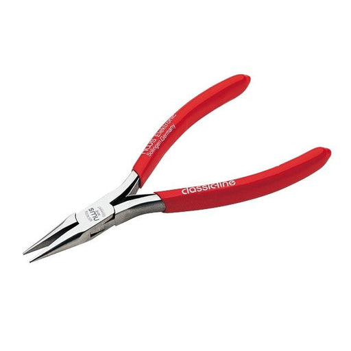 NWS Alicate electrónica semiredonda boca recta 130 mm