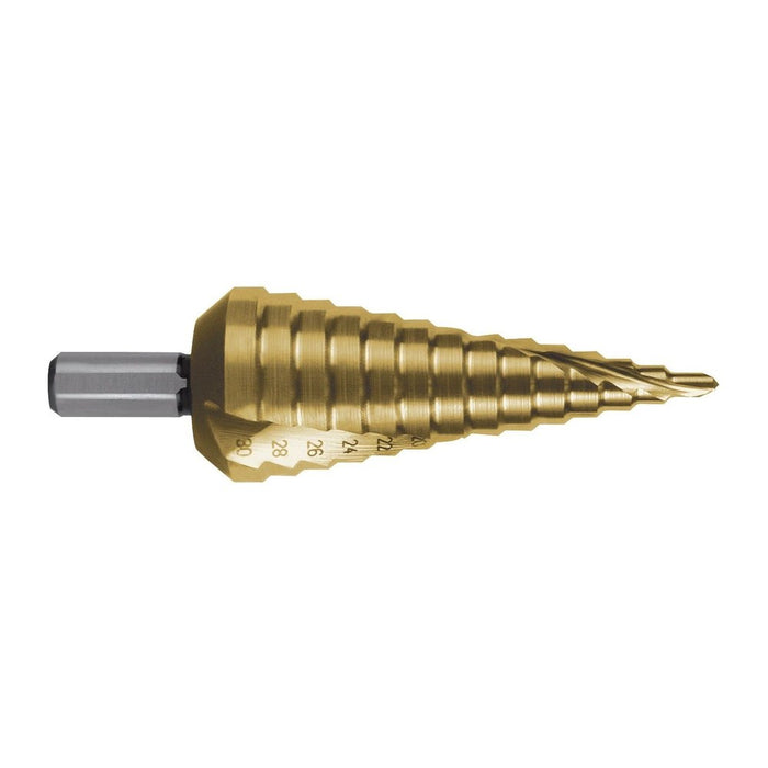 Ruko Broca escalonada HSS-TiN Ø 4,0-12,0 mm (9 pasos)