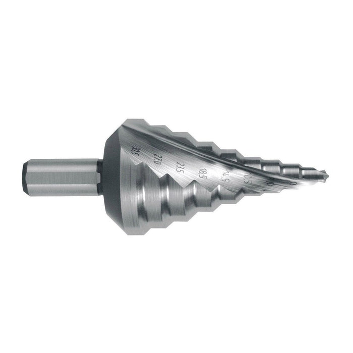 Ruko Broca escalonada HSS sistema métrico Ø 5,3-30,5 mm (9 pasos)