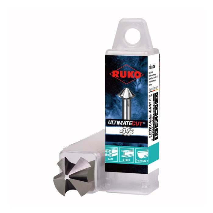 Ruko Avellanador cónico ULTIMATECUT 4S HSS DIN 355 90° (Ø 23,0 mm)