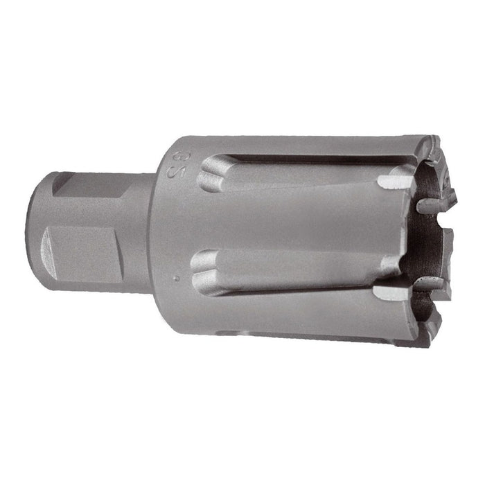 Ruko Broca hueca con dientes metal duro vástago Weldon para vías de tren (Ø 28 mm)