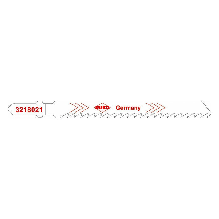 Ruko Pack de 5 sierras de calar HCS acero corte ultra rápido 100 mm (Equivalencia Bosch T 144 DF)