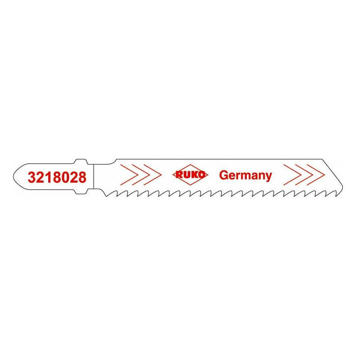 Ruko Pack de 5 sierras de calar HSS acero corte ultra rápido 77 mm (Equivalencia Bosch T 118 BF)