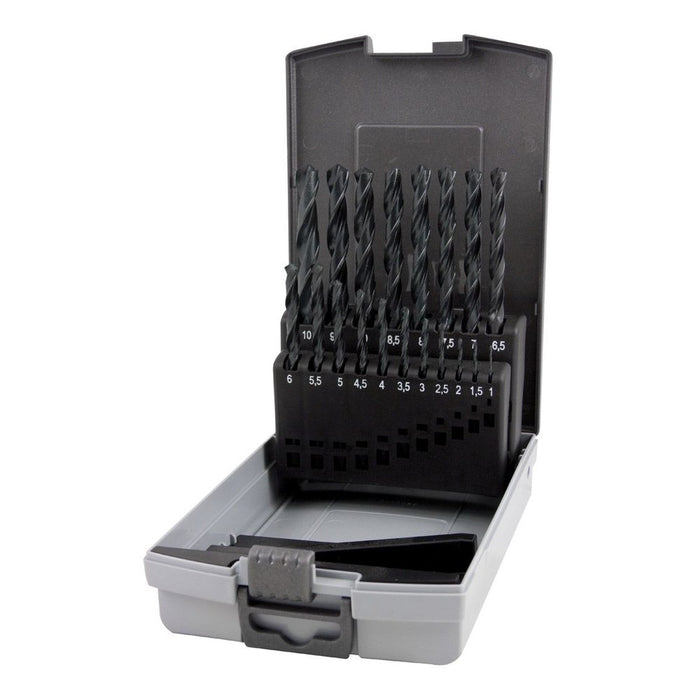 Ruko Juegos de 19 brocas helicoidales DiN 338 tipo N HSS-G