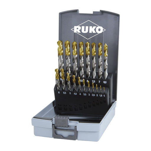 Ruko Juego de 19 Brocas HSS-G