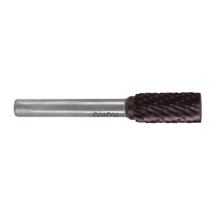 Ruko Fresas metal duro TiCN forma A-ZYA Cilíndrica sin dentado frontal (Ø 12 mm)