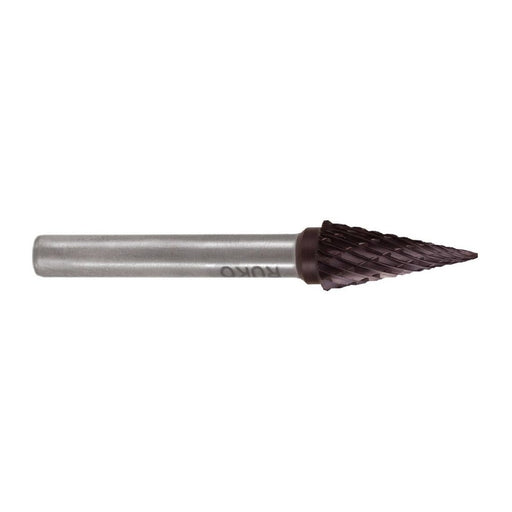 Ruko Fresas metal duro TiCN forma M-SKM Cono en punta (Ø 12 mm)