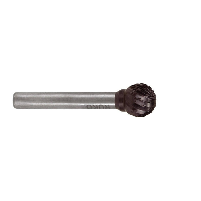 Ruko Fresas metal duro TiCN forma D-KUD Esférica (Ø 6 mm)