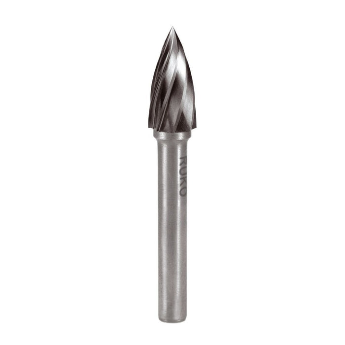 Ruko Fresas metal duro Alu forma G-SPG Arco en punta (Ø 12 mm)
