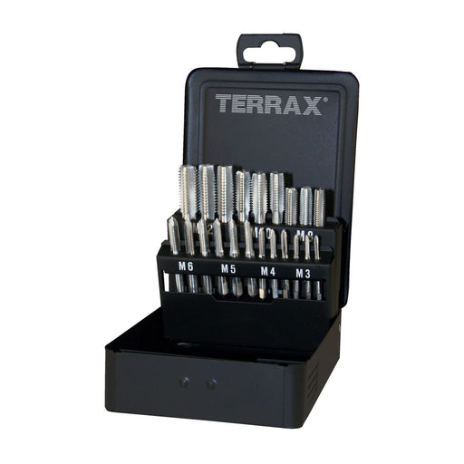 Terrax Juego de 21 machos mano M DIN 352 HSS rectificados