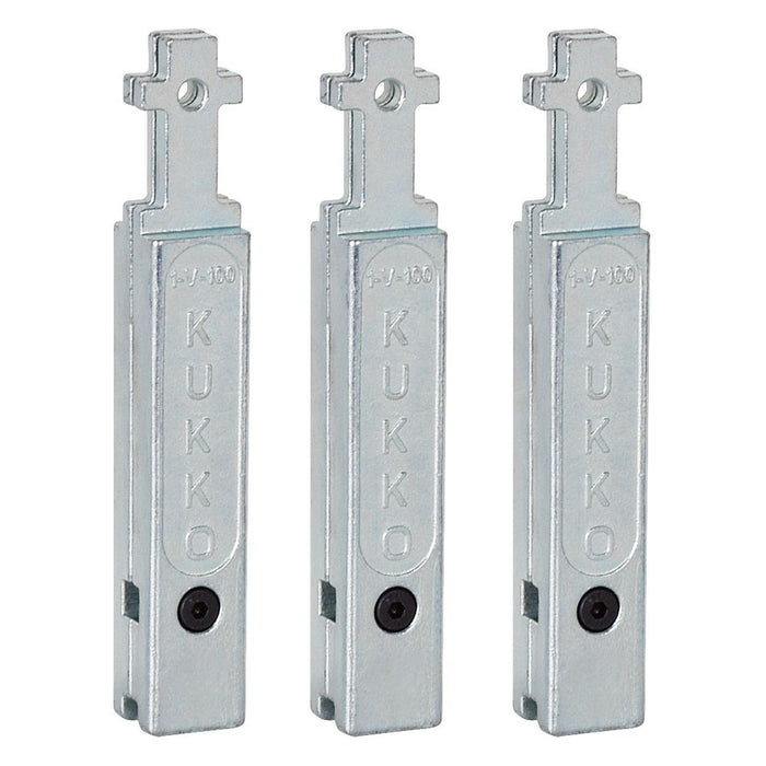 Kukko Juego de 3 extensiones para patas de extractores de rodamientos 30-2/30-20 (Largo 150 mm)