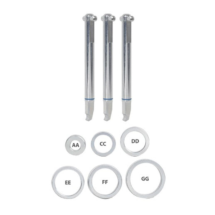 Kukko Juego de 3 ganchos de extracción PULLPO 012