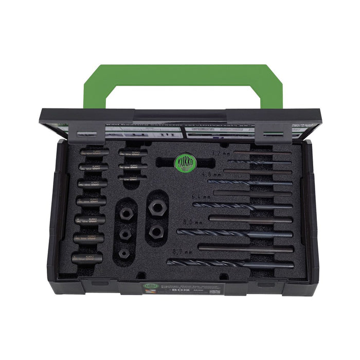 Kukko Juego de extractor de rodamientos de espárragos (Roscas M5 a M16)