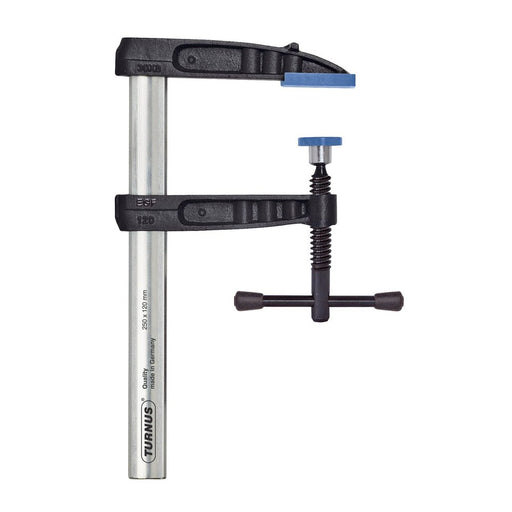 Turnus Tornillo de apriete Optima con seguro antideslizante mango T 1500x120 mm Riel 35x11 mm