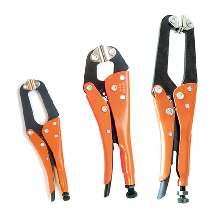 Grip-on Sargento de acero con oscilantes (194 mm)