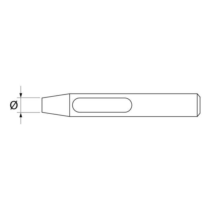 Paffrath Sacabocados cilíndrico DIN 7200 forma B (17 mm)