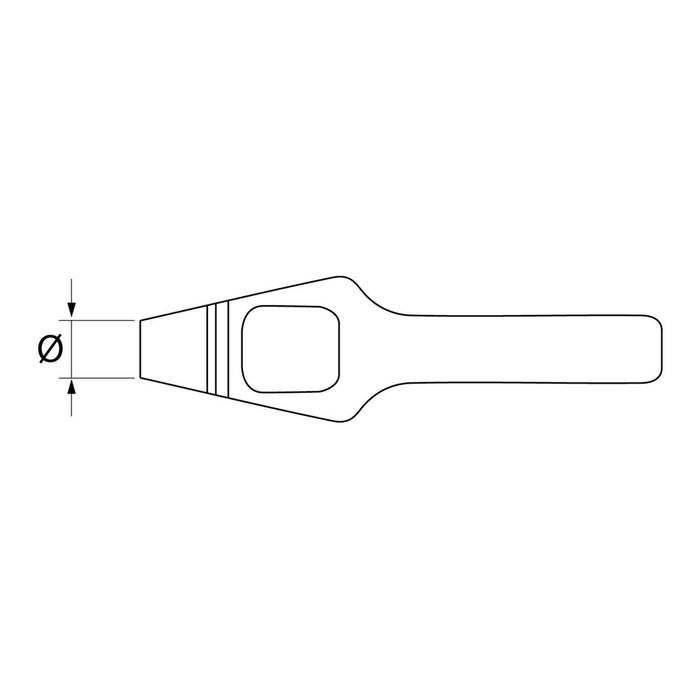 Paffrath Sacabocados de puente DIN 7200 forma A (76 mm)