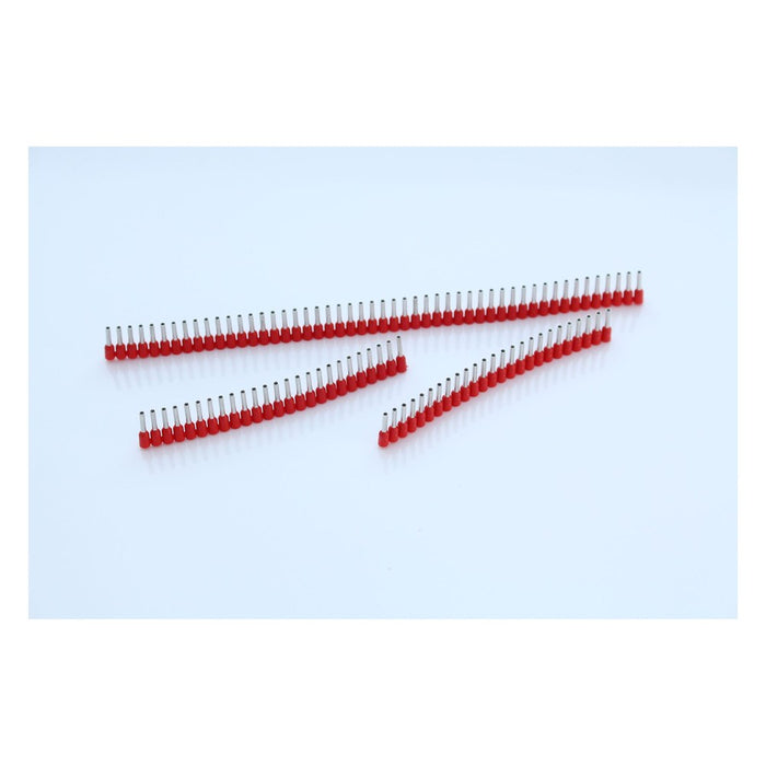 Jokari 10 tiras de 50 manguitos rojos de 1 mm² x 8 mm para QUADRO Plus