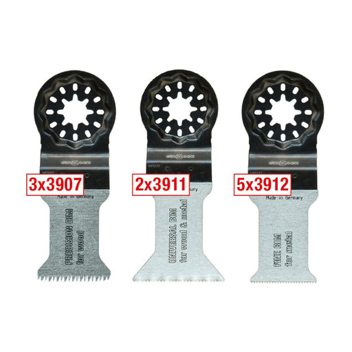 MPS Hojas de sierra oscilantes 3900 para madera y metal (juego de 10 uds)