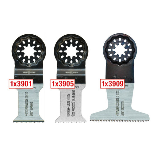 MPS Hojas de sierra oscilantes para madera 3900 (juego de 3 uds)