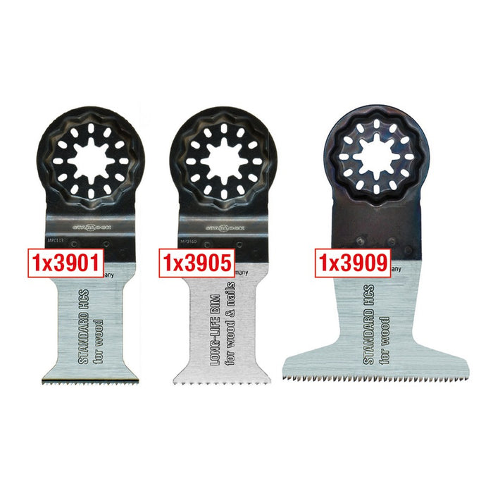 MPS Hojas de sierra oscilantes para madera 3900 (juego de 3 uds)