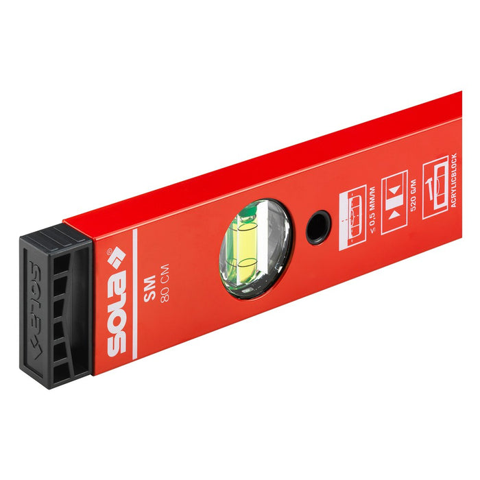 Sola Nivel de burbuja de perfil tubular SM Red (500 mm)