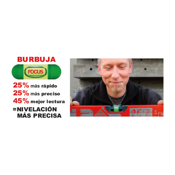 Sola Nivel de burbuja de aluminio BIG RED 3 (150 cm)