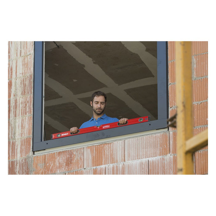 Sola Nivel de burbuja de aluminio BIG RED 3 (200 cm)