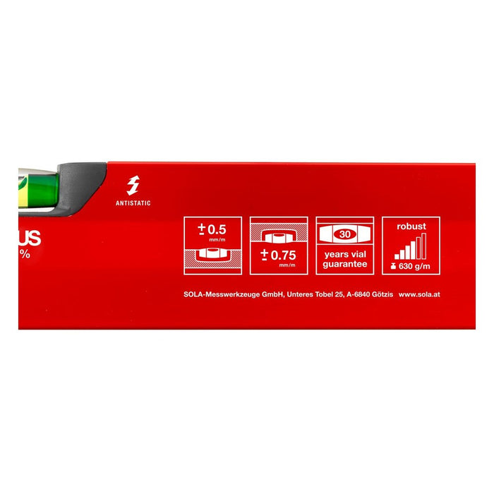 Sola Nivel de burbuja de aluminio BIG X (300 mm)