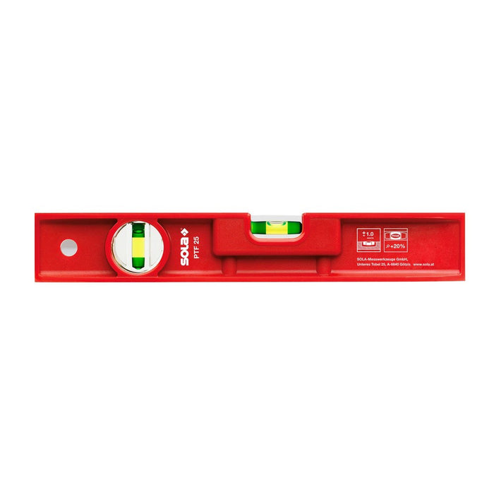 Sola Nivel de burbuja torpedo de plástico (250 mm)