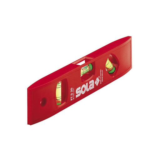 Sola Nivel de burbuja torpedo de plástico de bolsillo con display (200 mm)