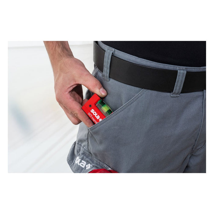 Sola Nivel de burbuja compacto GO! Magnetic CLIP